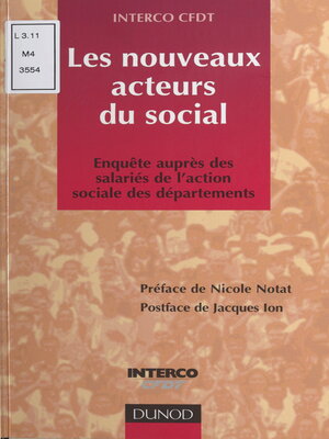 cover image of Les nouveaux acteurs du social